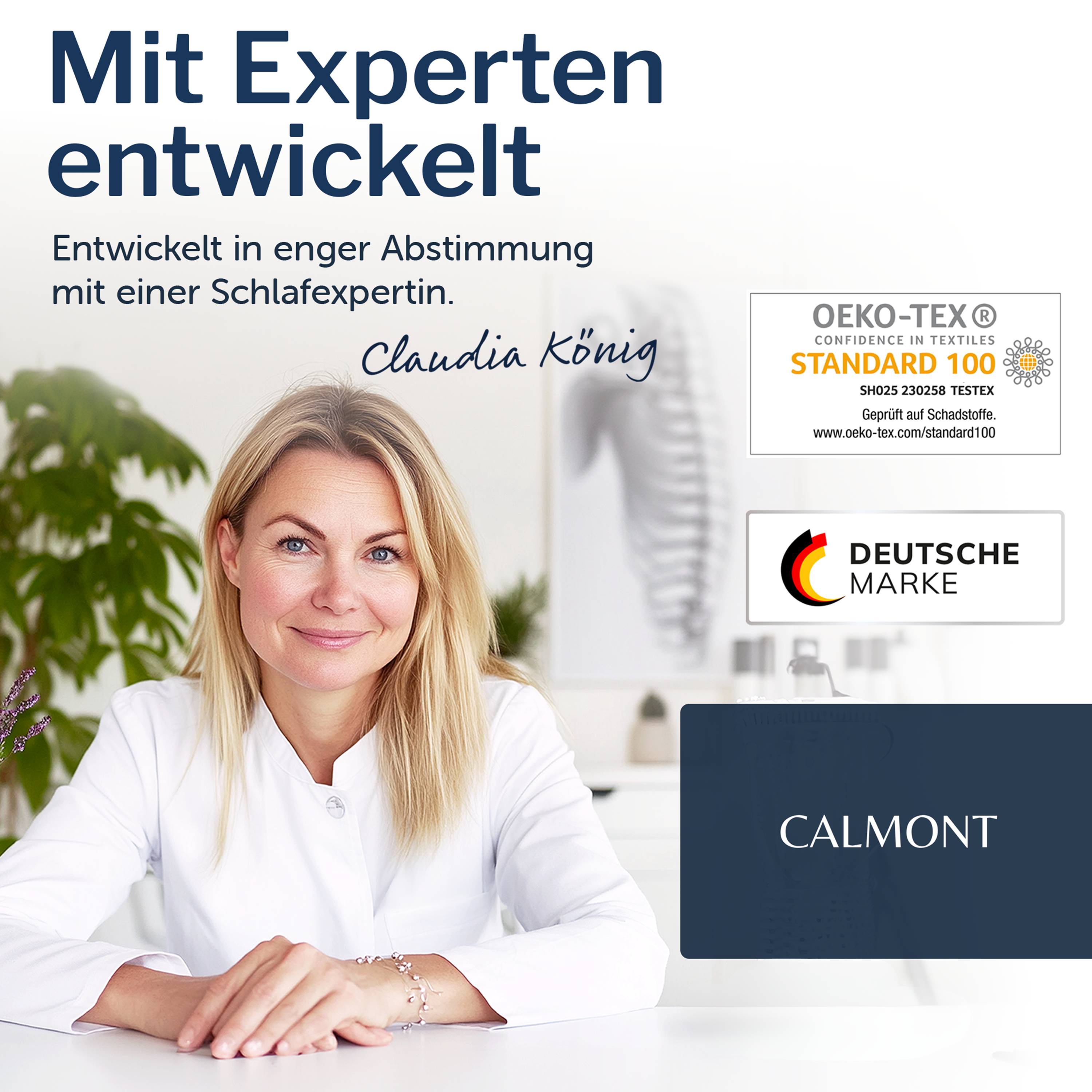 OEKO-TEX STANDARD 100 Zertifikat für Kühldecke Active Cool mit Experten entwickelt