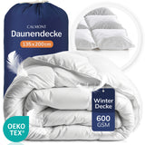 Daunen Bettdecke mit Federn